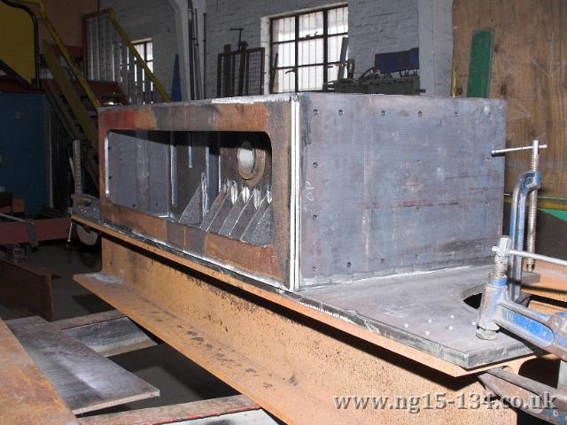 The new rear dragbox being constructed by Brunswick Ironworks. (Photo: Laurence Armstrong)