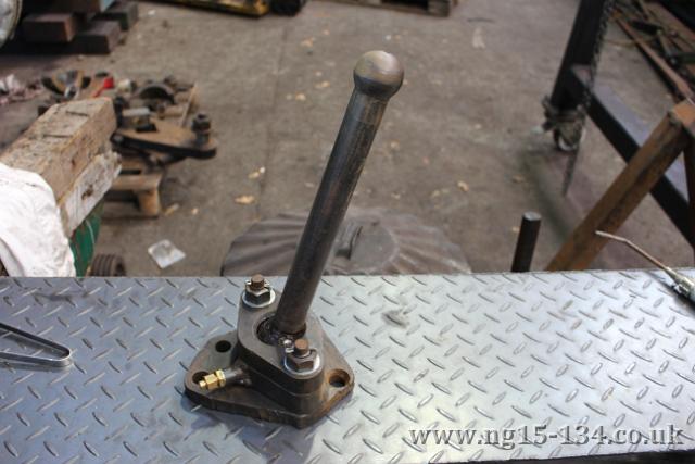 The re-assembled front pony truck side control arm and ball joint (photo: Laurence Armstrong)