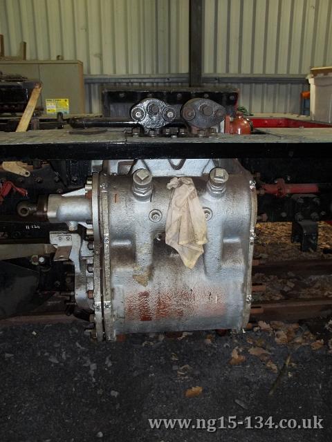 The left hand cylinder with new cladding bolts. (Photo: Laurence Armstrong)