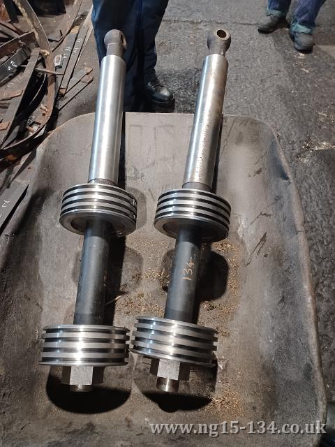 The new valves ready to be fitted. (Photo: Adrian Strachan)
