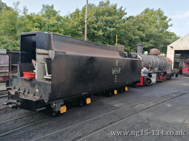 Shunting the loco and tender to swap them around. (Photo: Laurence Armstrong).