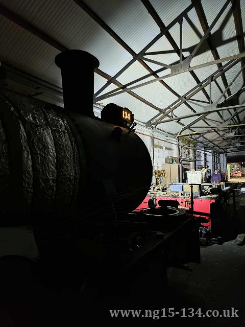 The loco's now functioning front headlight (Photo: David Oates)
