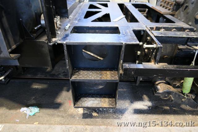 Chequer plate has been added to the cab steps. (Photo: Laurence Armstrong)