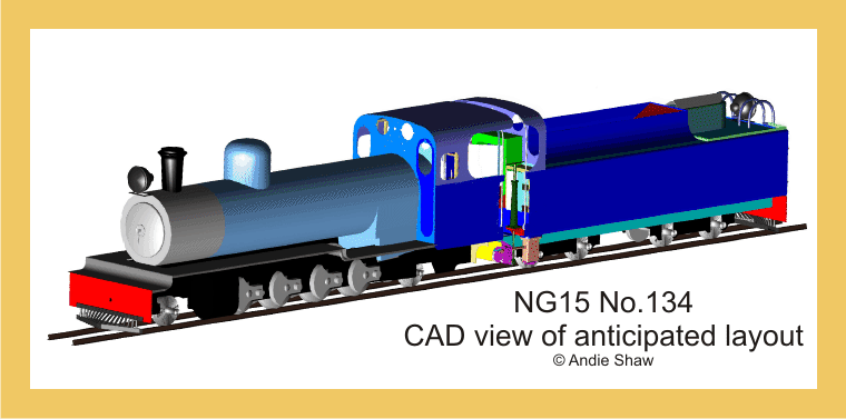 CAD drawing view of how 134 could look especially as regards the tender.