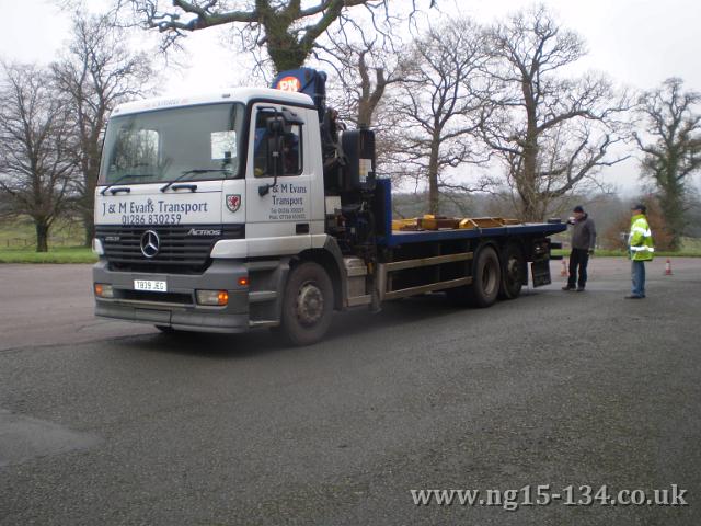 The frame ready to leave Penrhyn Castle for Dinas. (Photo: P Randall)