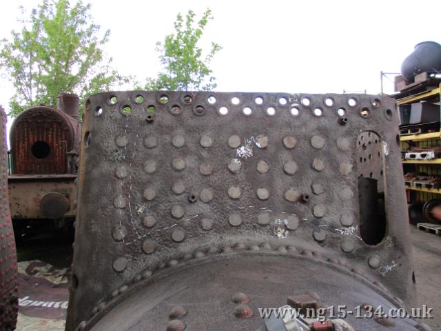 134's boiler at LMS in Loughborough. Photo: Adrian Strachan