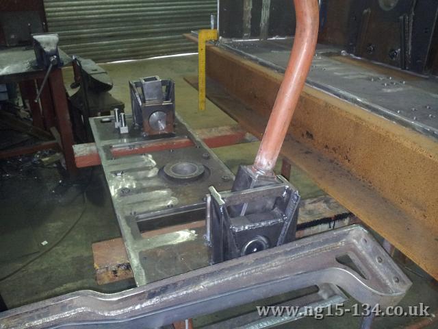 The new rear dragbox at Brunswick Ironworks having the rocking grate mechanism fitted. (Photo: Andie Shaw)