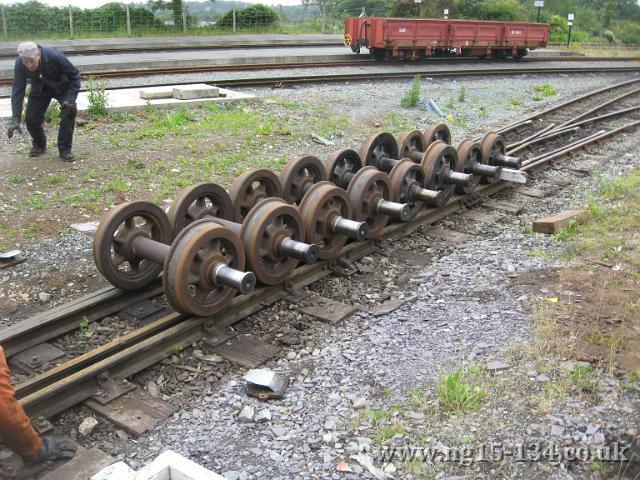 All the wheelsets together. (Photo: T. Rowe)