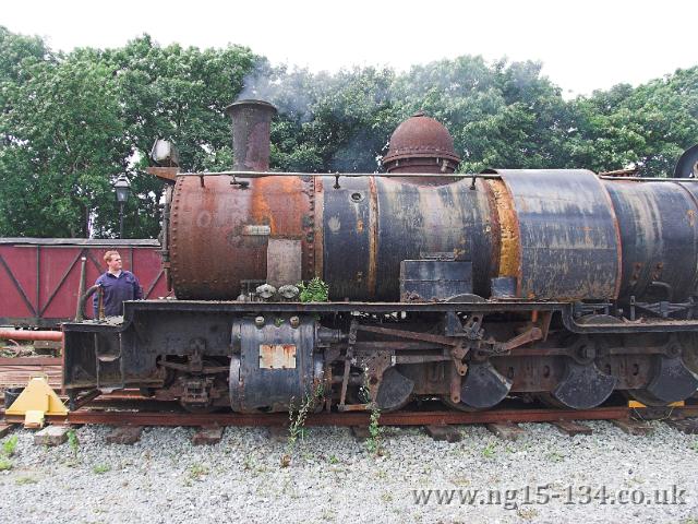 Prepping No.133 for the morning train. (Photo: L. Armstrong)