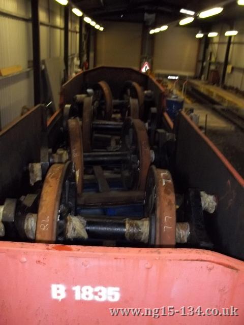 Underside of No.133 grate showing how the grate rocking arms align in the proposed arrangement for No.134. (Photo: Laurence Armstrong