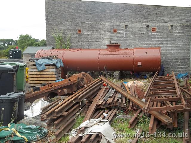 A freshly painted boiler. (Photo: L. Armstrong)