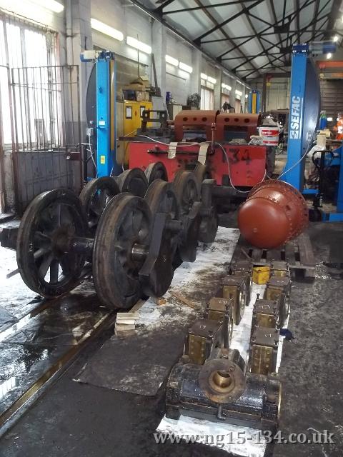 Our new home in the loco shed. (Photo: L. Armstrong)