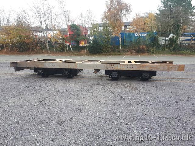 The tender frames after being re-united with their bogies. (Photo: David Oates)