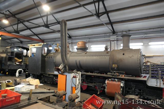 134 now in the loco shed. (Photo: Laurence Armstrong)