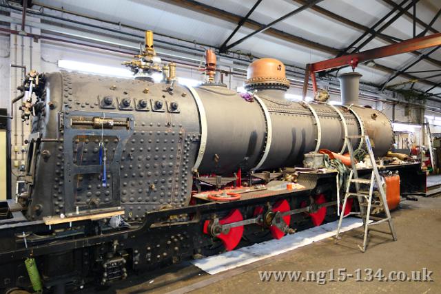 The crinoline bands have been finished and the position of the strips on the firebox marked out. (Photo: Laurence Armstrong)