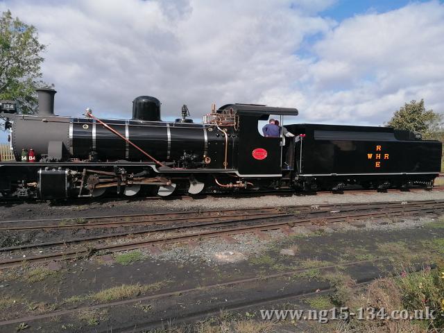 In the bay platform at Dinas giving footplate rides. (Photo: Laurence Armstrong)