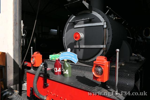 No.134 ready to be ulled out of the sheto be lit up for its day at Superpower. (Photo: Laurence Armstrong)