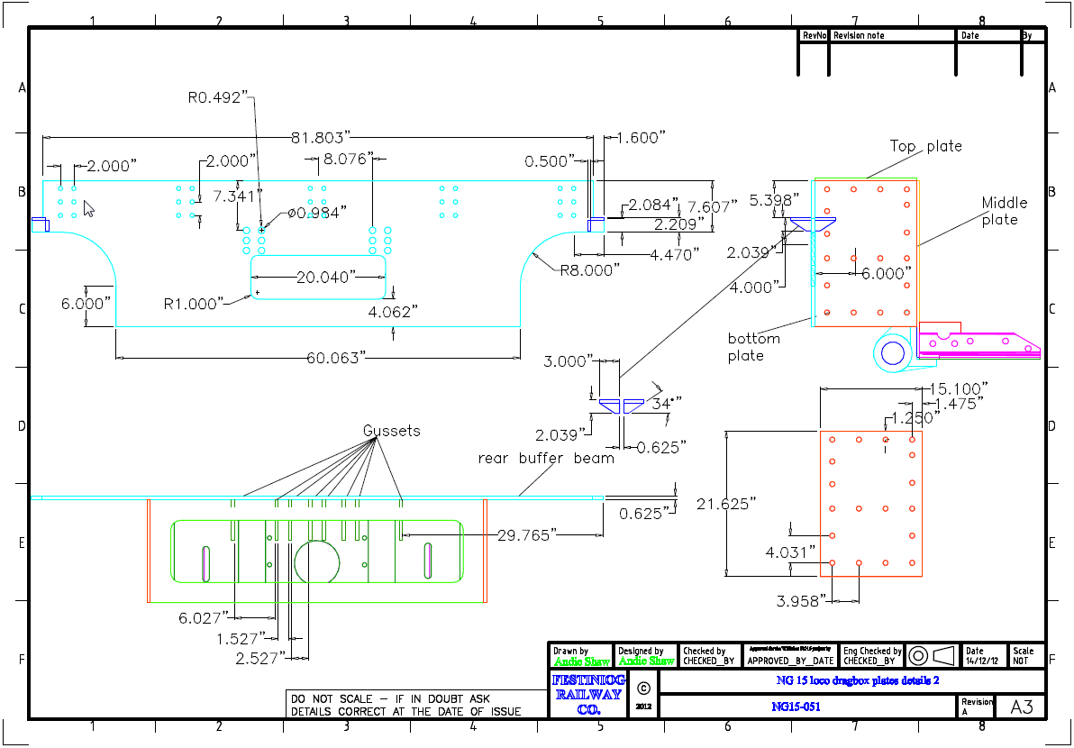 Loco dragbox plate details